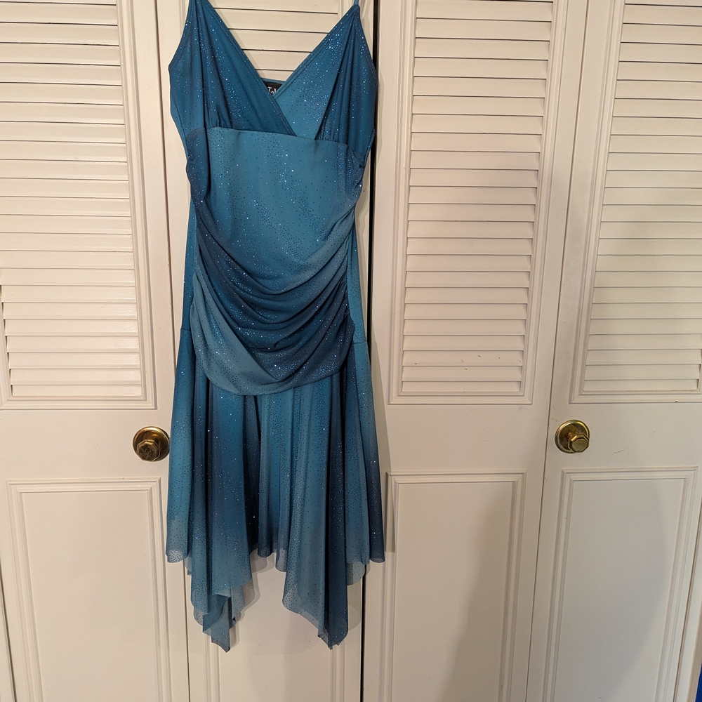 Elegant Blue Women's Dress